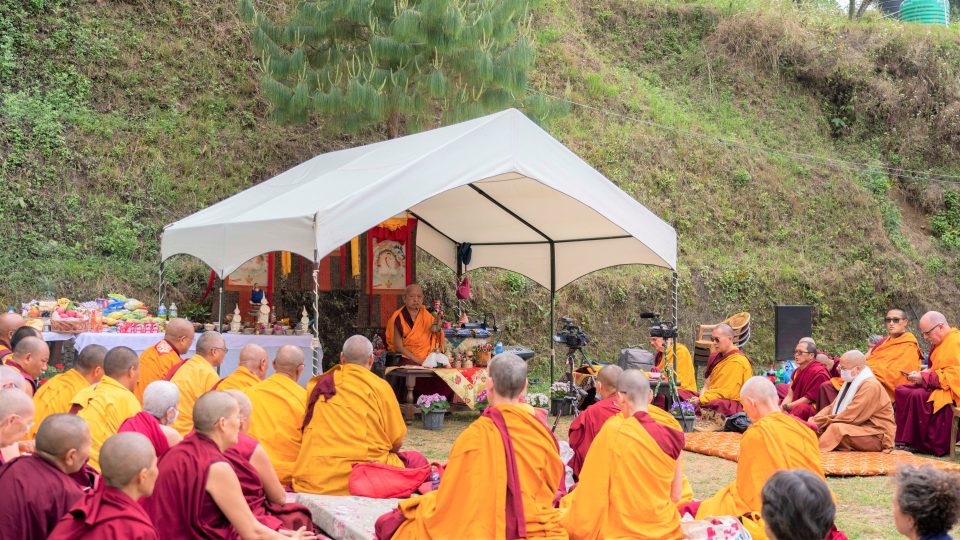 Lama Zopa Rinpoche Offers Milarepa Initiation in Shivapuri Village, Nepal