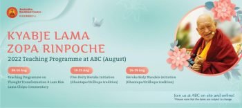 Watch Lama Zopa Rinpoche Teach Live in Singapore in August!