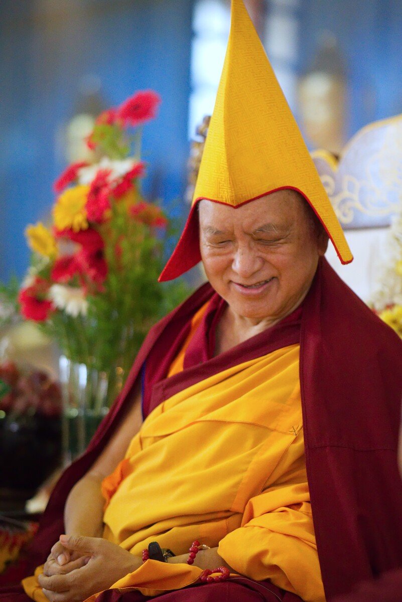 Long Life Puja and Gratitude Award Offered to Lama Zopa Rinpoche at Sera Je Monastery, October 14