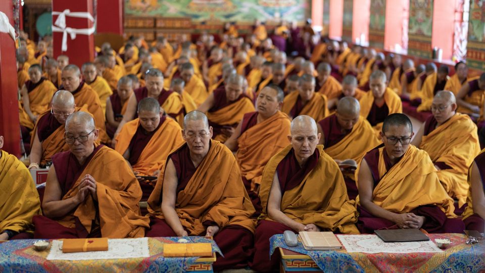 Recitation of the Entire Kangyur Teachings and Prajnaparamita during Chokhor Duchen