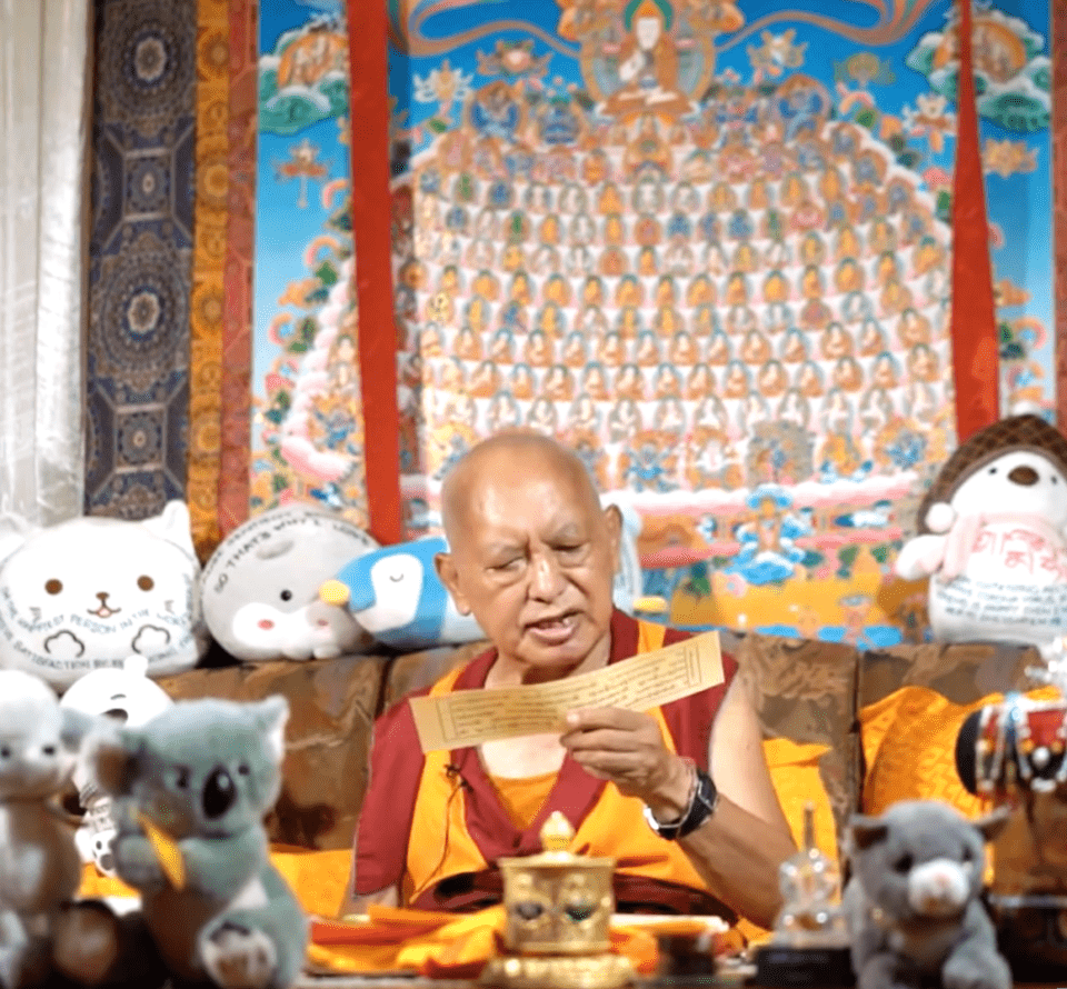 Lama Zopa Rinpoche Offering “The Array of Sukhavati Pure Land” Oral Transmission