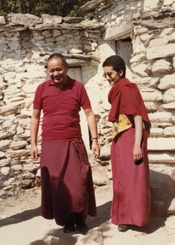 Lama Yeshe and Venerable Jamyang Wangmo