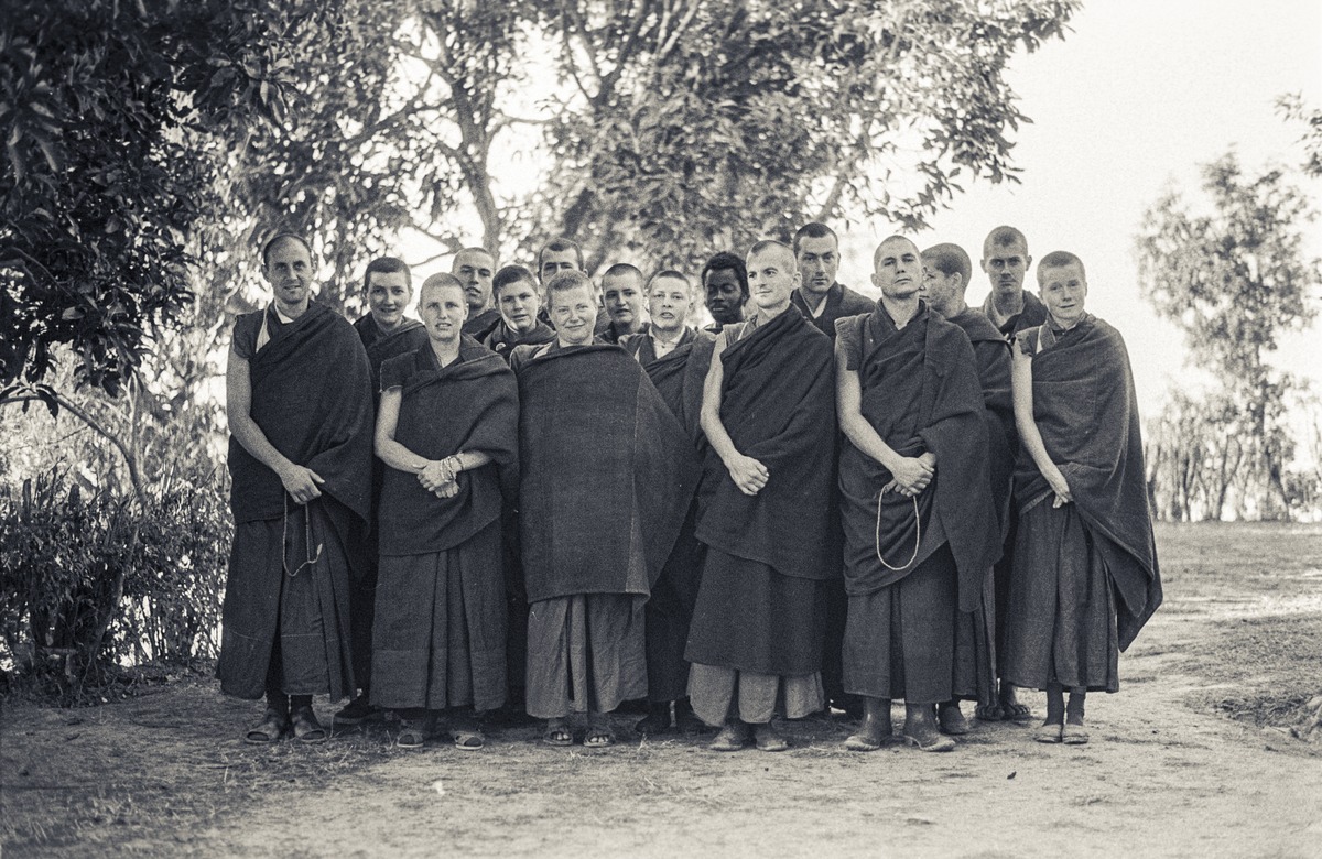 International Mahayana Institute group at Kopan 1974. Jampa is still a layman. Credits: Lama Yeshe Wisdom Archive.