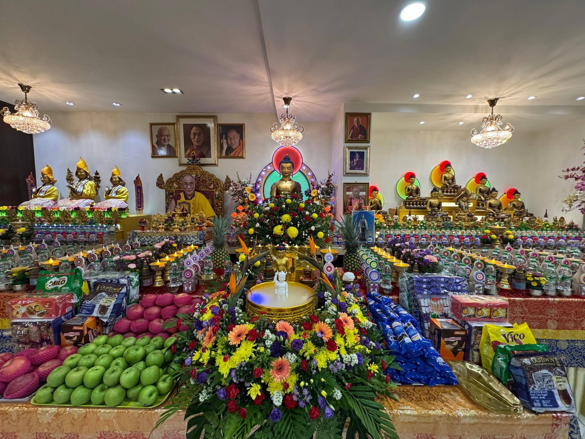 Saka Dawa Düchen at Chokyi Gyaltsen Center, Malaysia, Photo courtesy of Chokyi Gyaltsen Center’s Facebook page.