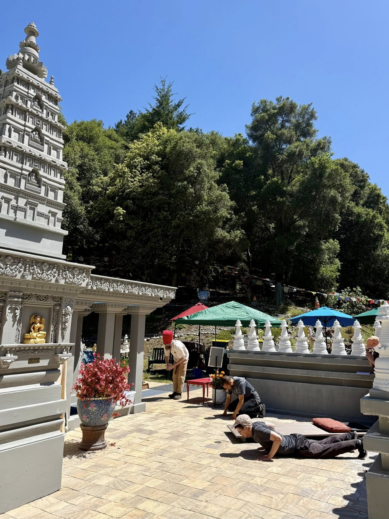 Land of Medicine Buddha for Saka Dawa, May 2026. Photo courtesy of 100,000 Stupa Project at Land of Medicine Buddha’s Facebook page