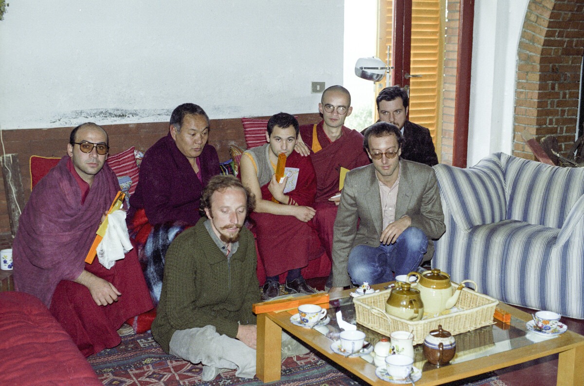 1983, Claudio Cipullo, Francesco Prevosti, Franchino Morgante, Istituto Lama Tzong Khapa, Italy, Lama Yeshe, Massimo Andreuzza, Massimo Corona, Pomaia