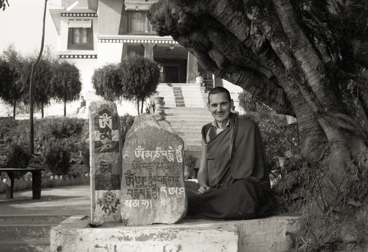 Ven. Roger Kunsang at Kopan Monastery, 1976. Photo by Lama Yeshe Wisdom Archive