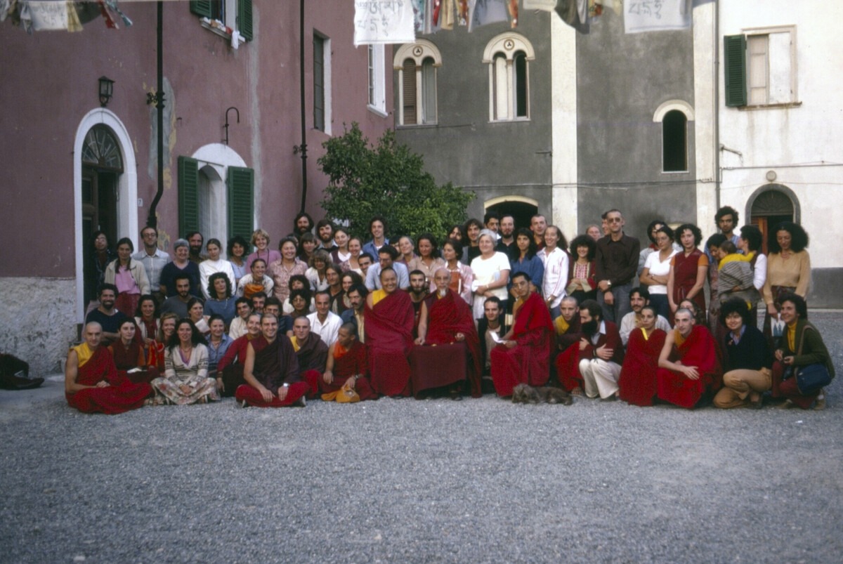 Zong Rinpoche, Lama Yeshe, Lama Zopa Rinpoche, 1978, Istituto Lama Tzong Khapa, Italy