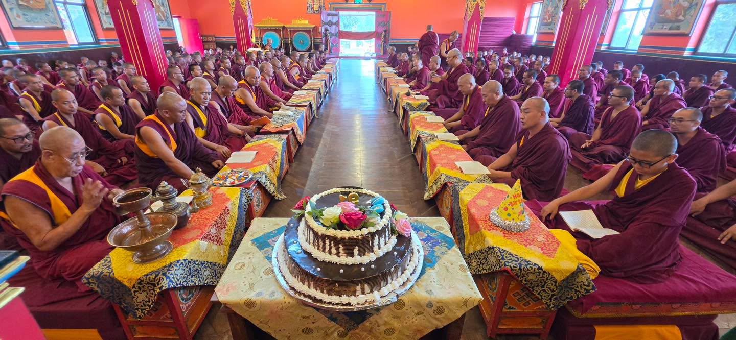 Kopan Monastery celebrates the 91st birthday of His Holiness the Dalai Lama on July 6, 2026. Photo courtesy of the Kopan Monastery Facebook page.