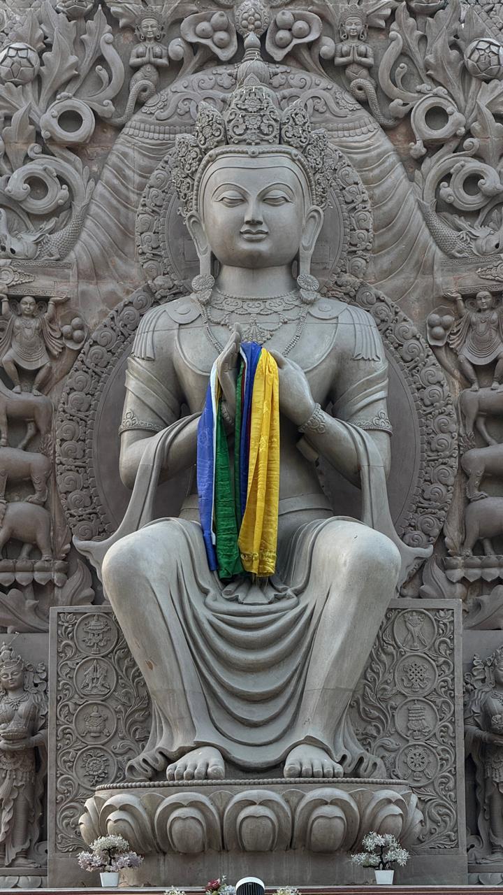 Prototype of the Bodhgaya Maitreya statue. Photo by Maitreya Project in Bodhgaya