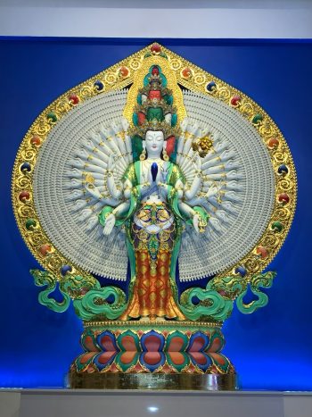 The original Chenrezig statue at mitabha Buddhist Center, Singapore. Photo courtesy of Amitabha Buddhist Center.