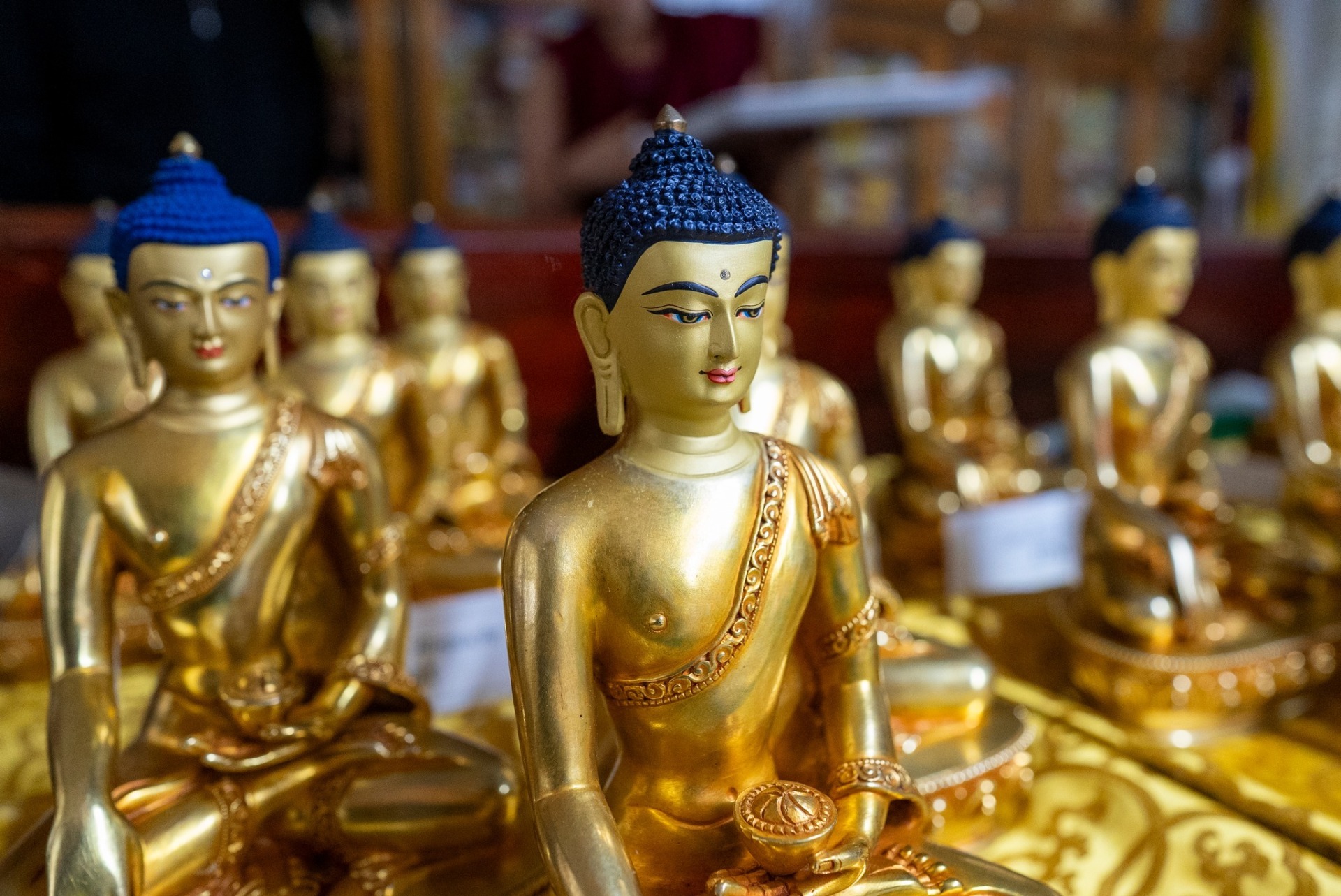 Statues of Shakyamuni Buddha to be offered to His Holiness the Dalai Lama.