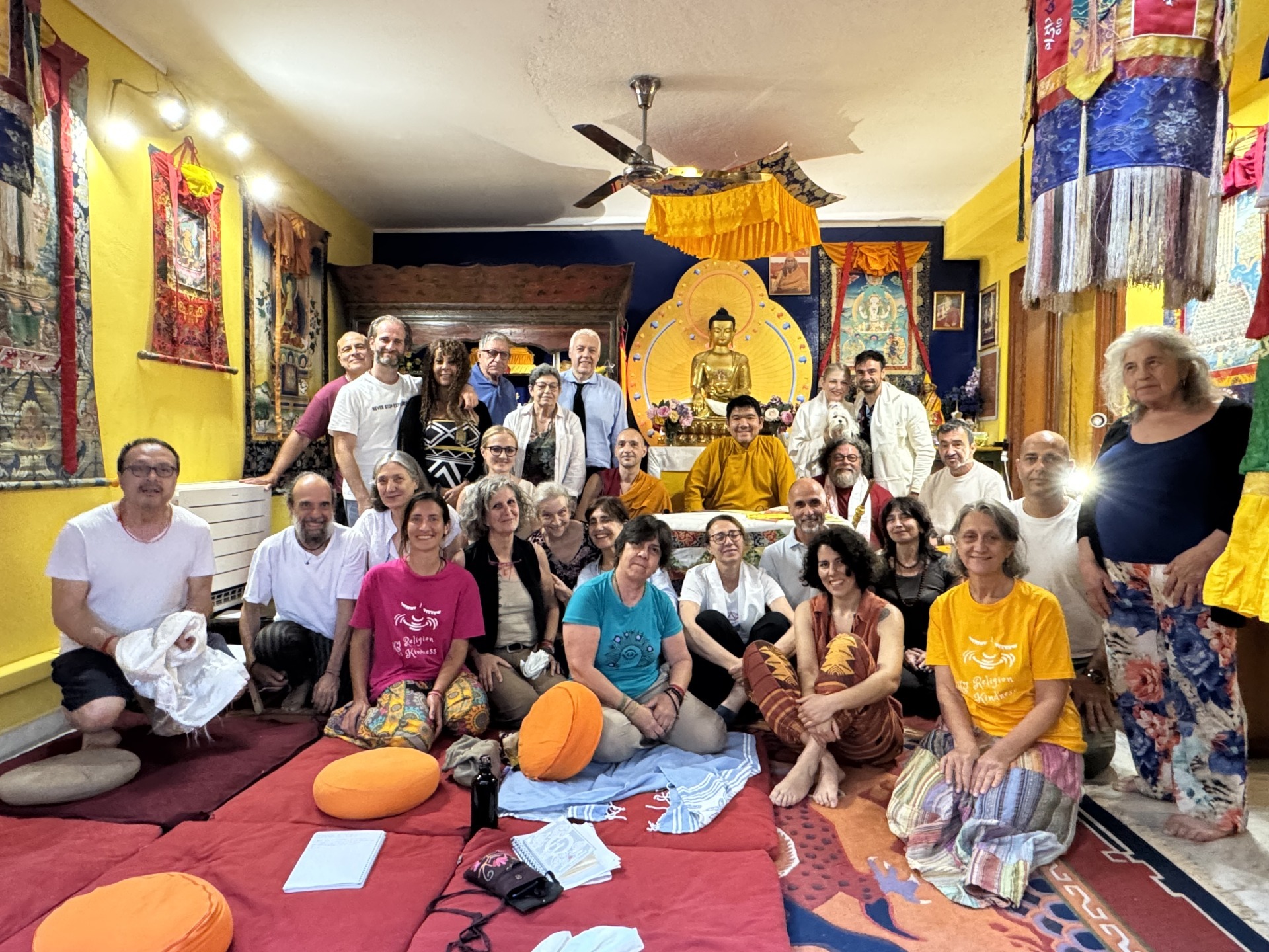 H.E. Serkong Rinpoche at the FPMT Center Muni Gyana in Sicily. June 6–7, 2026. Photo by Rommy Johnson.