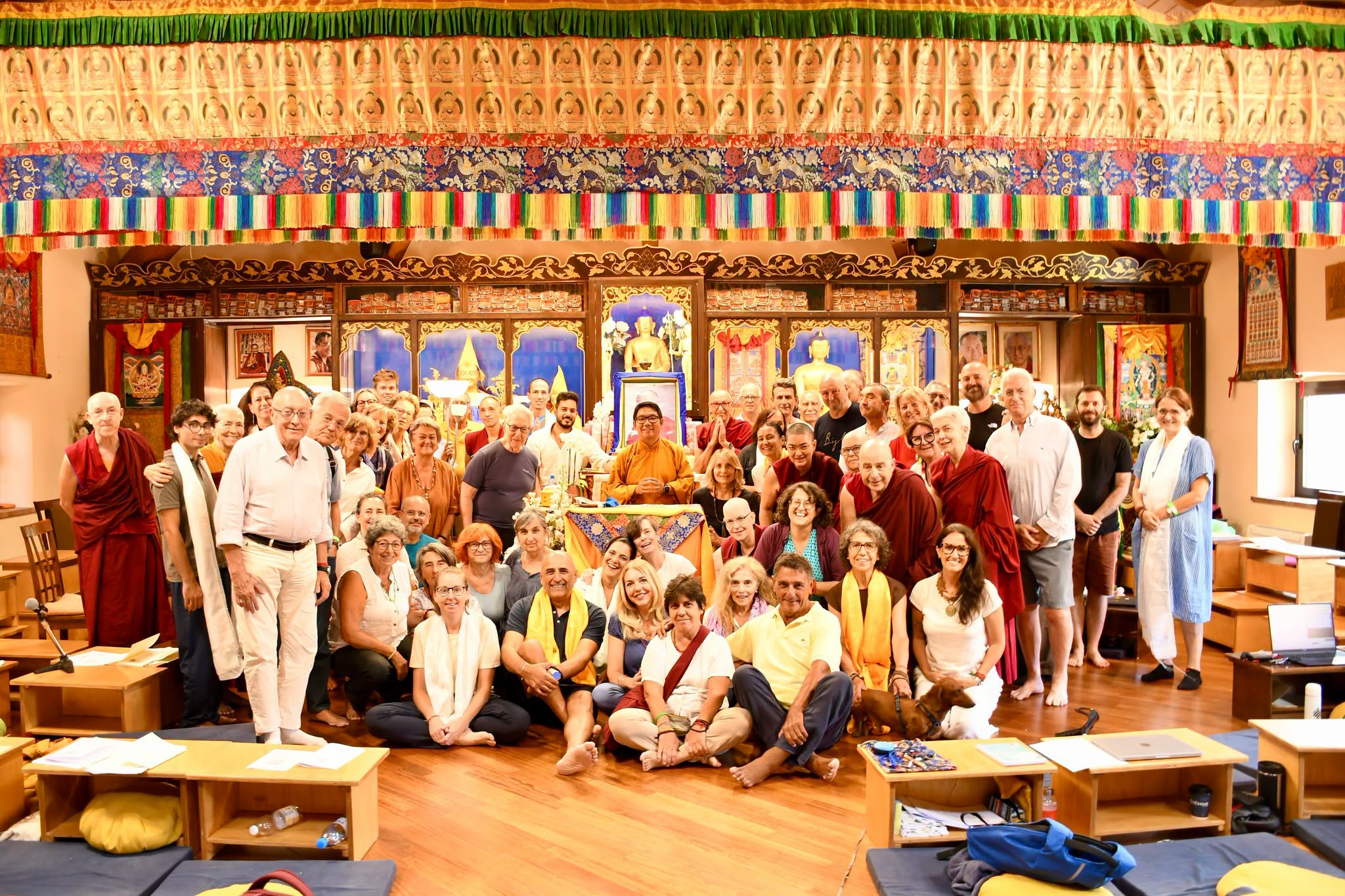 H.E.: Serkong Rinpoche at Istituto Lama Tzong Khapa, Italy, July 2026. Photo by Rommy Johnson.