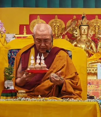 Khen Rinpoche Geshe Chonyi at Losang Dragpa Centre Photo credits of Losang Dragpa Centre Facebook page.