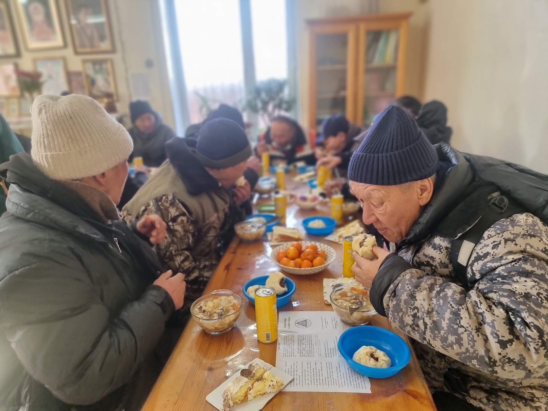 LOP’s Soup Kitchen beneficiaries celebrate the new year with a special lunch
