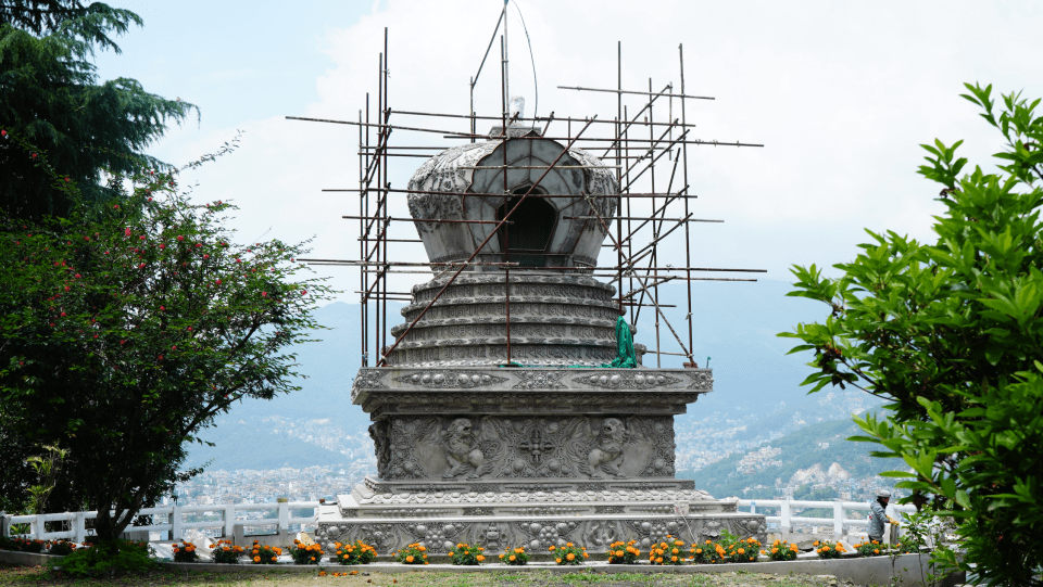 Stupa of Complete Victory at Kopan Monastery, May 2026. Photo by Tenzin Tsultrim.
