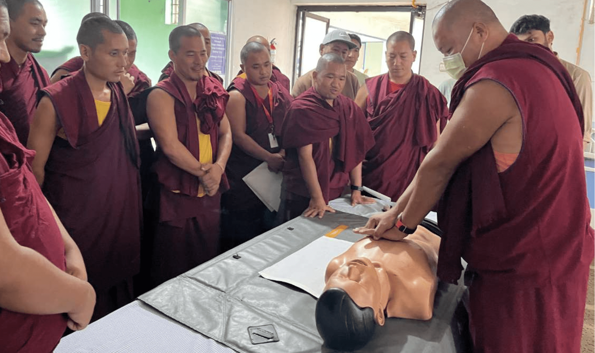 THCT’s cardiac outreach: CPR training session for monks