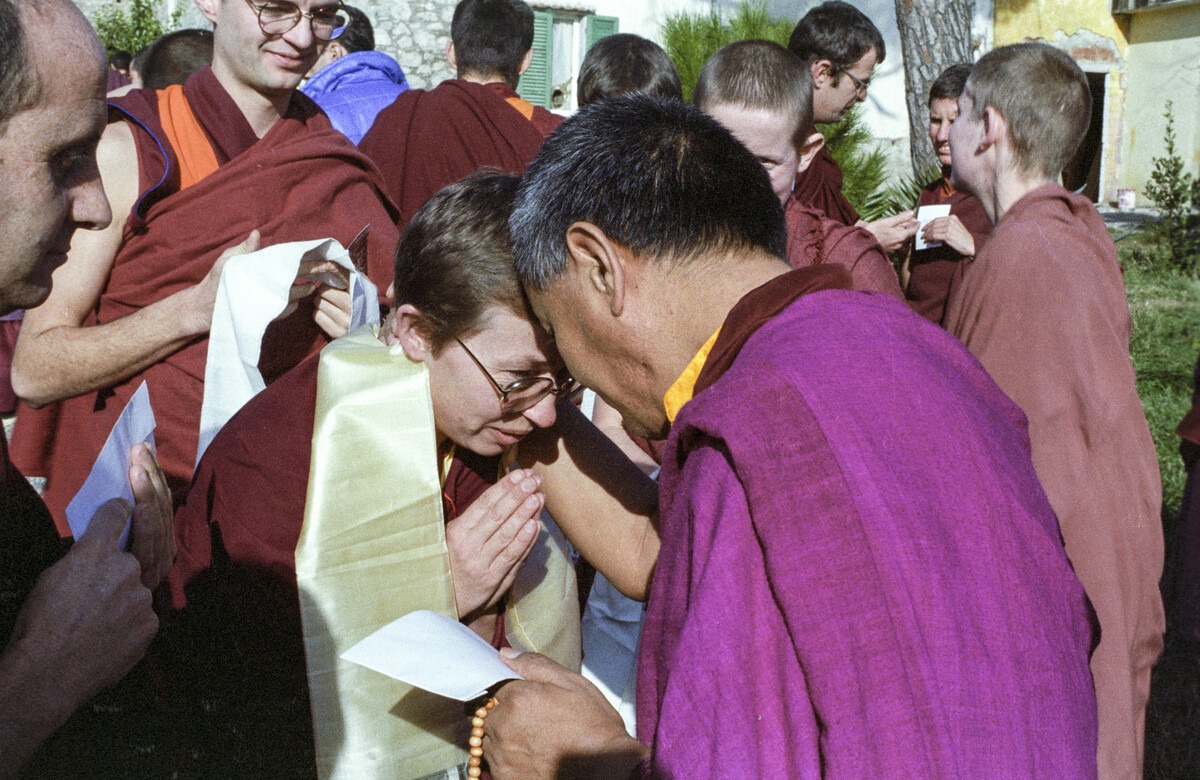 Lama Yeshe and Ani Karin at Istituto Lama Tsongkhapa, Italy, 1983. Photos donated by Merry Colony.