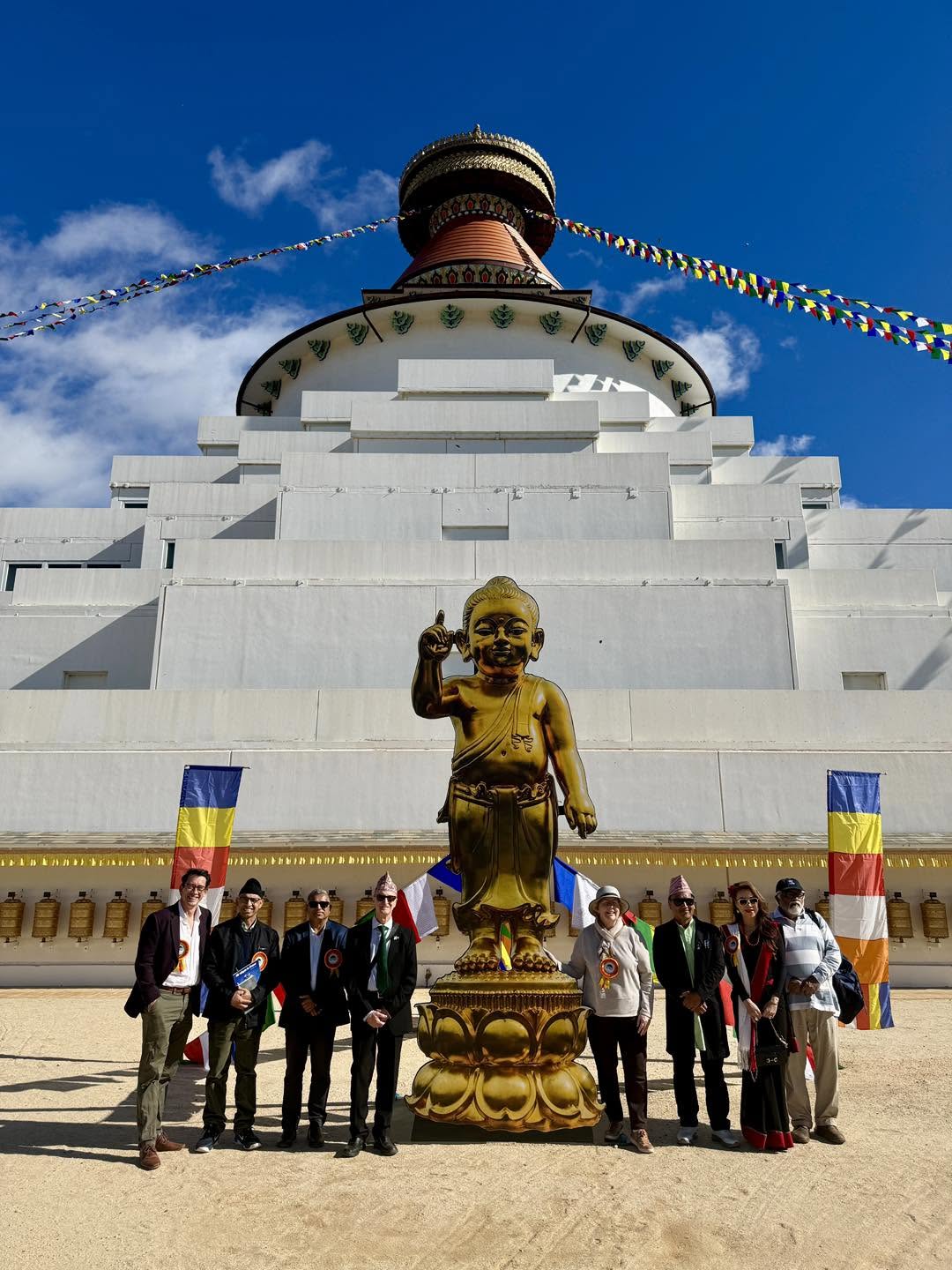 Lumbini International Festival at the Great Stupa, May 9, 2026. Photo courtesy of the Great Stupa Facebook page.