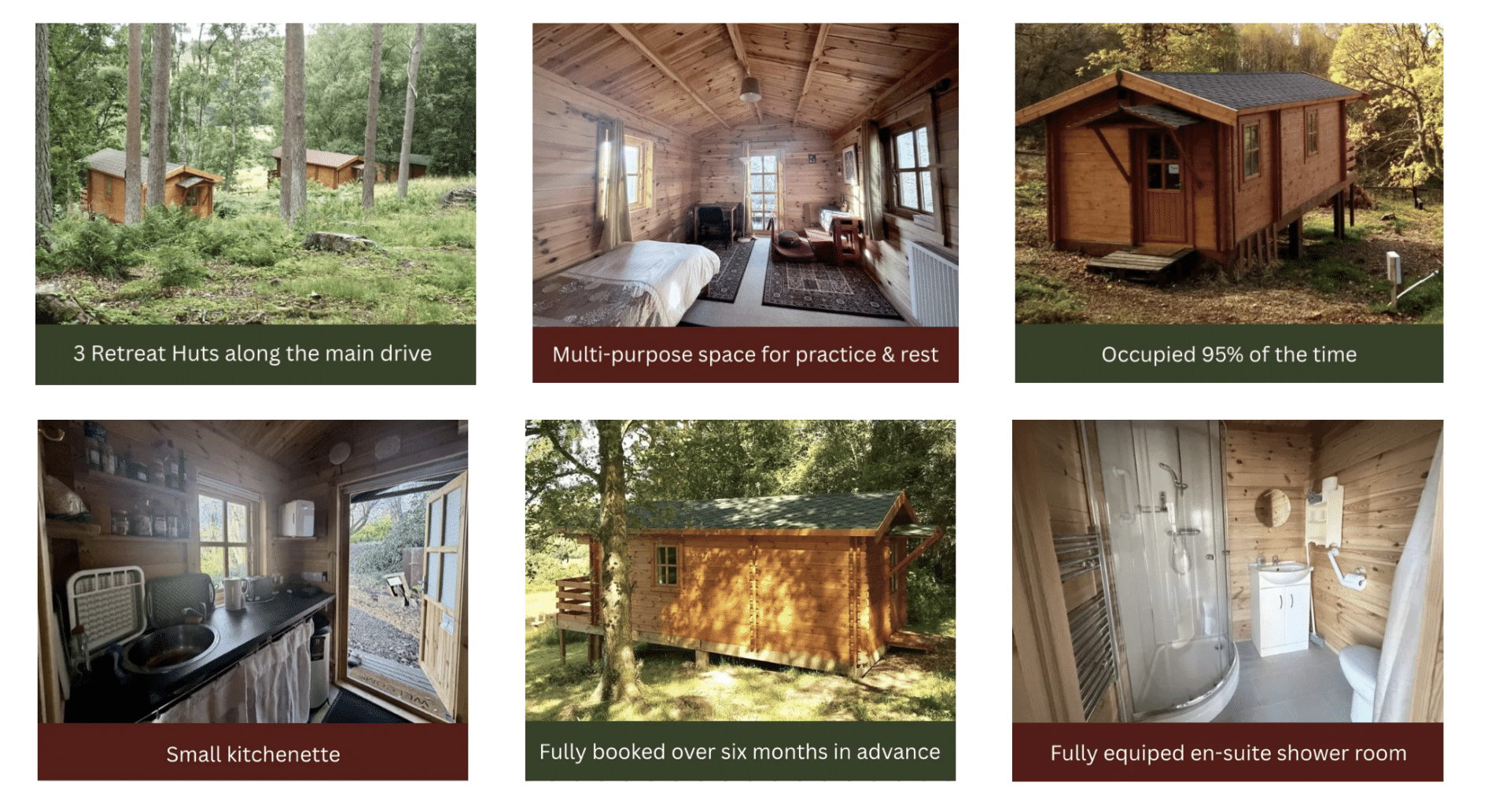 Land of Joy’s retreat huts