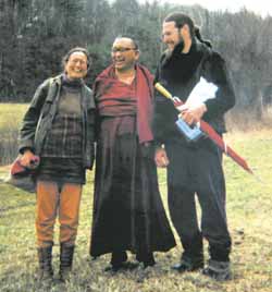 Paula, Lama Zopa Rinpoche and Roger