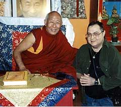 Jim Silvestri with Geshe Tsulga