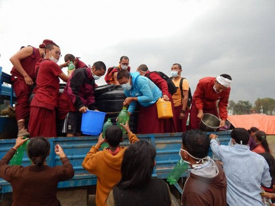 Kopan Helping Hands supplying drinking water, Nepal