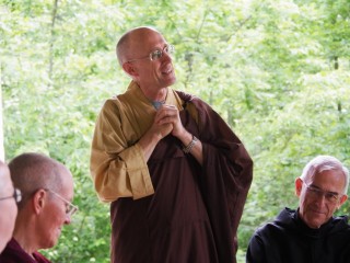 Heng Sure speaking at the Gethsemani Encounter IV, Kentucky, US, May 2015. Photo by Martin Verhoven.