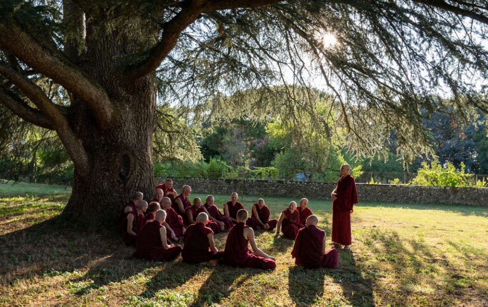 Nalanda monks in Gachepel
