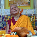 Lama Zopa Rinpoche laughing