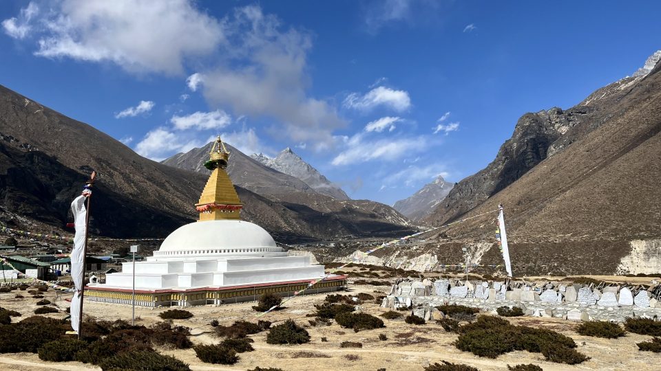The Thame Stupa in Nepal, November 2023