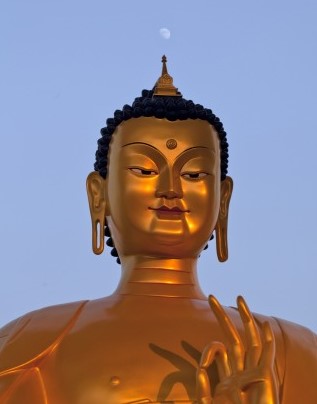 A scale replica of the Maitreya Buddha statue to be built at Kushinagar, India, Photo by Andy Melnic.