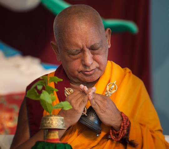 Lama Zopa Rinpoche. Italy, 2014. Photo by Piero Sirianni.