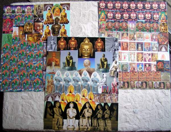 Creating Collages of Holy Images at Land of Medicine Buddha