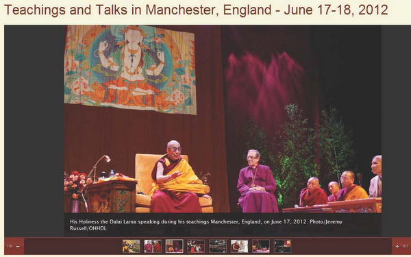 His Holiness the Dalai Lama visits the UK