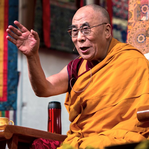 His Holiness the Dalai Lama speaking at Kurukulla Center, Massachusetts, U.S., October 2012. Photo by Kadri Kurgun.