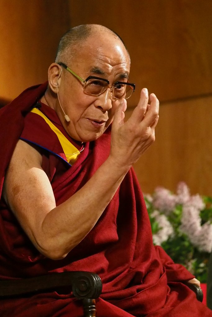 His Holiness the Dalai Lama during a press conference in Portland, Oregon, U.S., May 11, 2013. Photo by Kurt Smith.