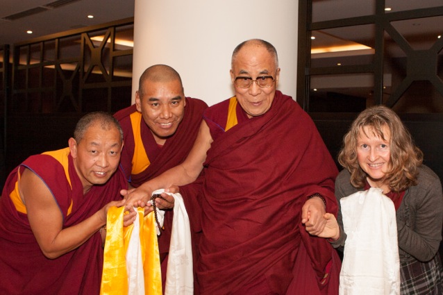 HHDL with NZ Geshes June 2013