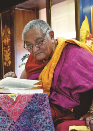 Khensur Jampa Tegchok, Istituto Lama Tzong Khapa, November 2011. Photo by Marina Brucet Vinyals.