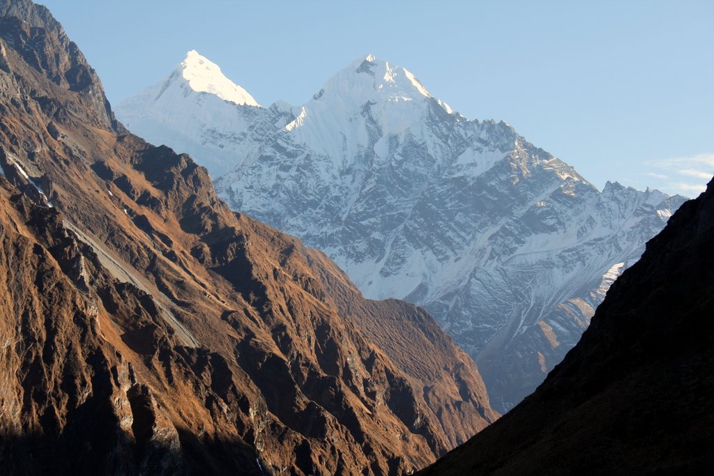 View of the Himalayas from Drephuet Dronme Nunnery. Photo courtesy of Jane Marshall.