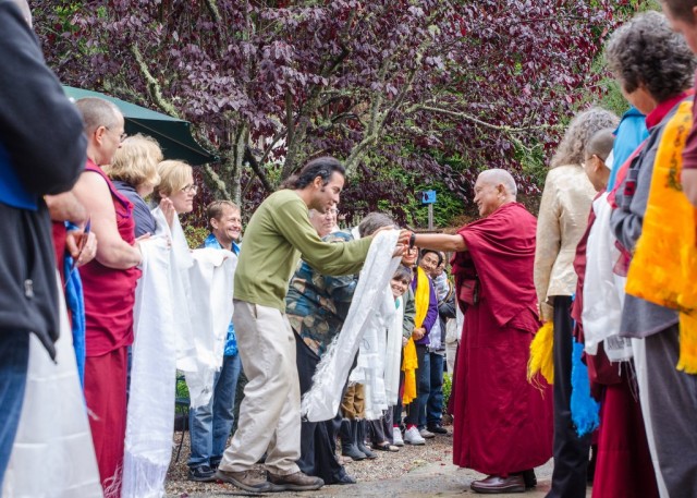 Lama Zopa Rinpoche at Land of Medicine Buddha, California, US, September 21, 2013. Photo by Chris Majors.