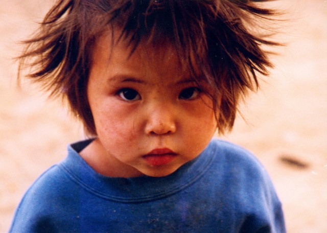 Orphan girl, Mongolia, 2001. Photo by Ueli Minder. Ueli Minder arrived in Mongolia in October 2000 and served FPMT Mongolia in a variety of positions until 2009.