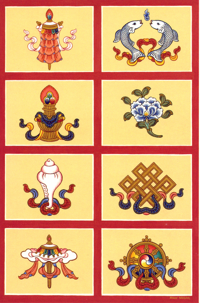 The Eight Auspicious Signs - Mandala Publications