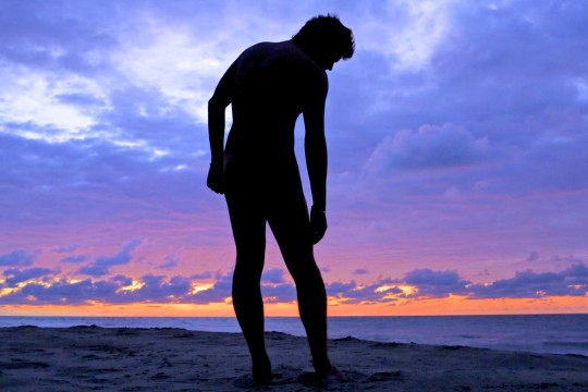 "Nude Man at Sunset" by Alobos Life, Creative Commons Attribution via Flickr.