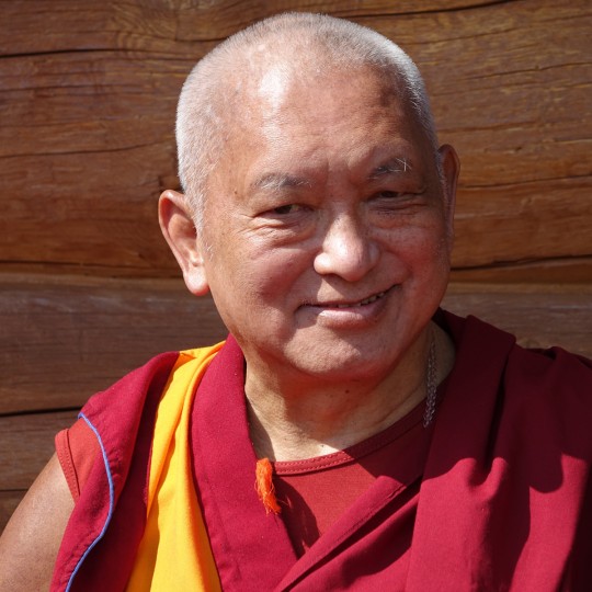 Lama Zopa Rinpoche, Buddha Amitabha Pure Land, Washington, US, August 2014. Photo by Ven. Roger Kunsang.
