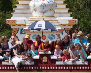 Lama Zopa Rinpoche at Chenrezig Institute for 40th Anniversary