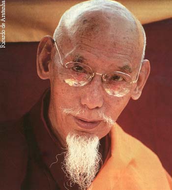 His Holiness Song Rinpoche. Tushita Meditation Center, New Delhi. 1980