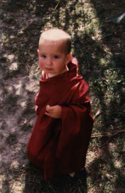 Osel at Sera Monastery, 2001.