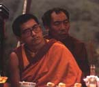 Lama Thubten Zopa Rinpoche and Geshe Gyeltsen